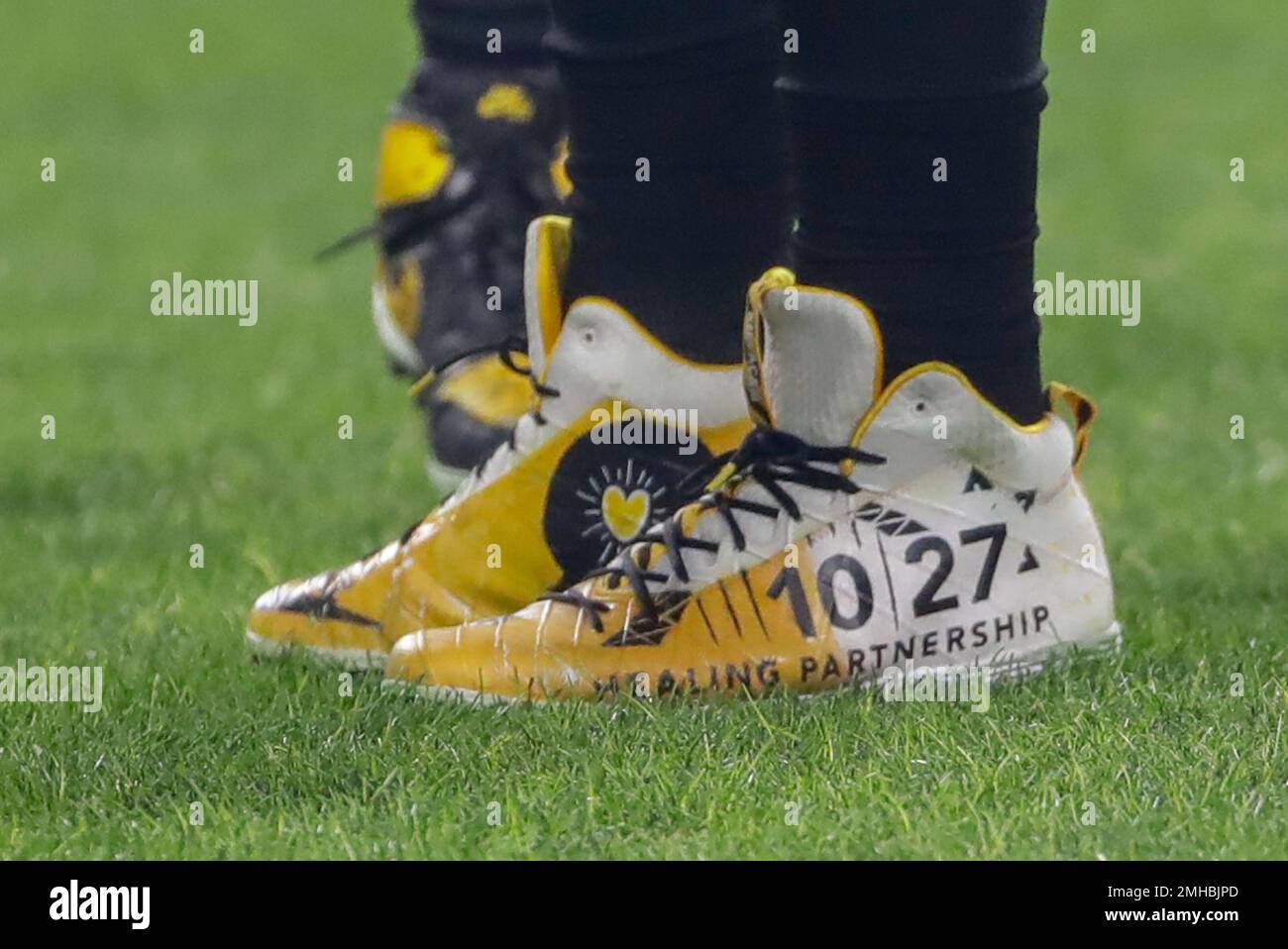 Pittsburgh Steelers defensive end Cameron Heyward (97) wears special
