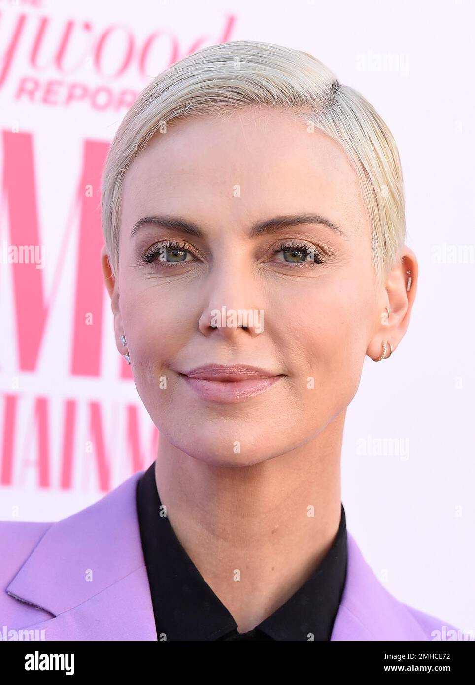 Charlize Theron arrives at The Hollywood Reporter's Women in