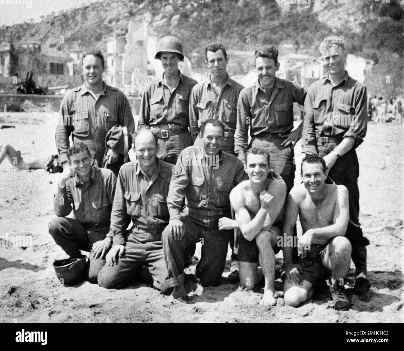 Fifth Army infantryman, who helped take the town of Terracina from the