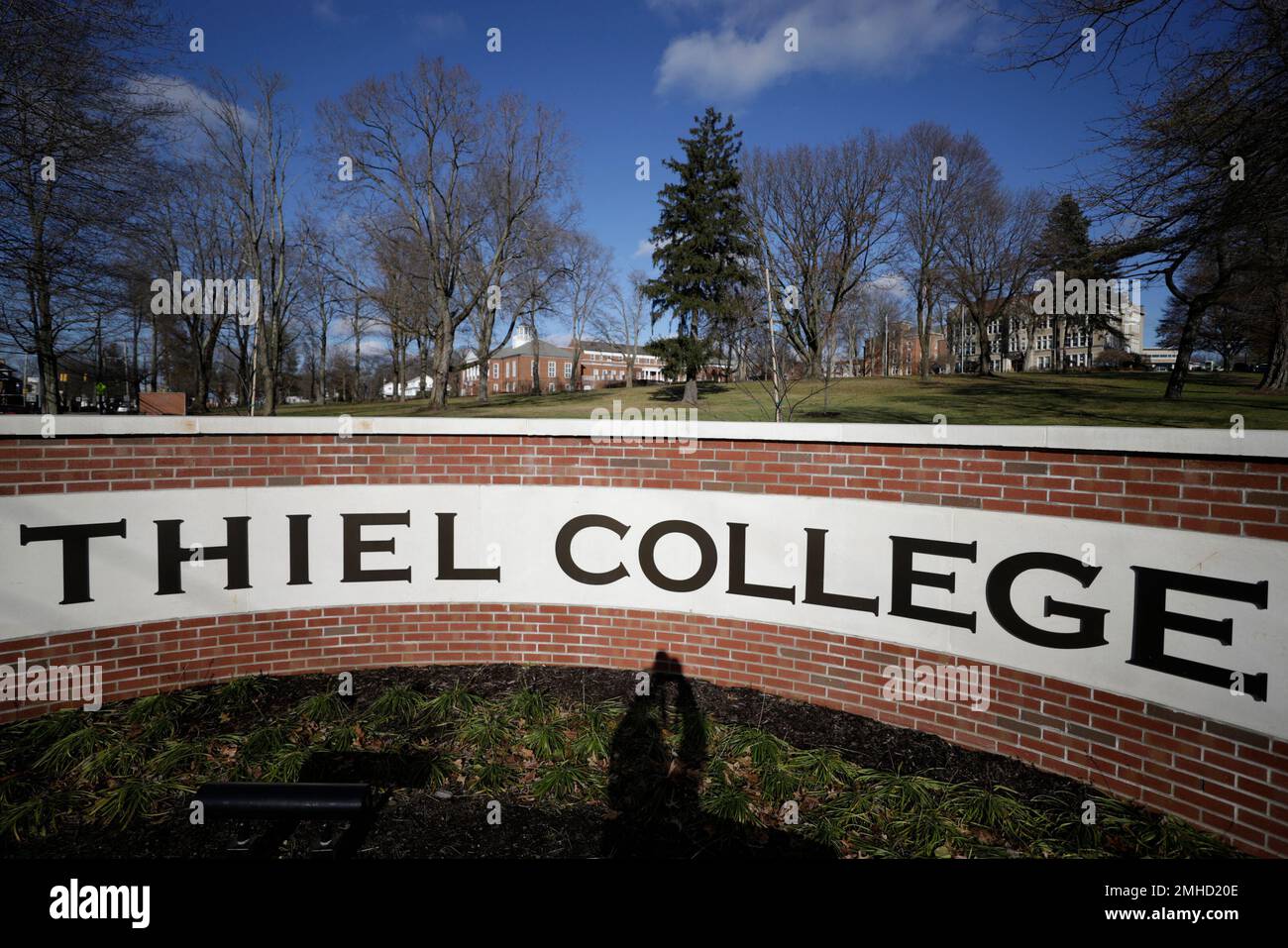 This is Thiel College in Greenville, Pa., Saturday, Dec. 7, 2019. (AP ...