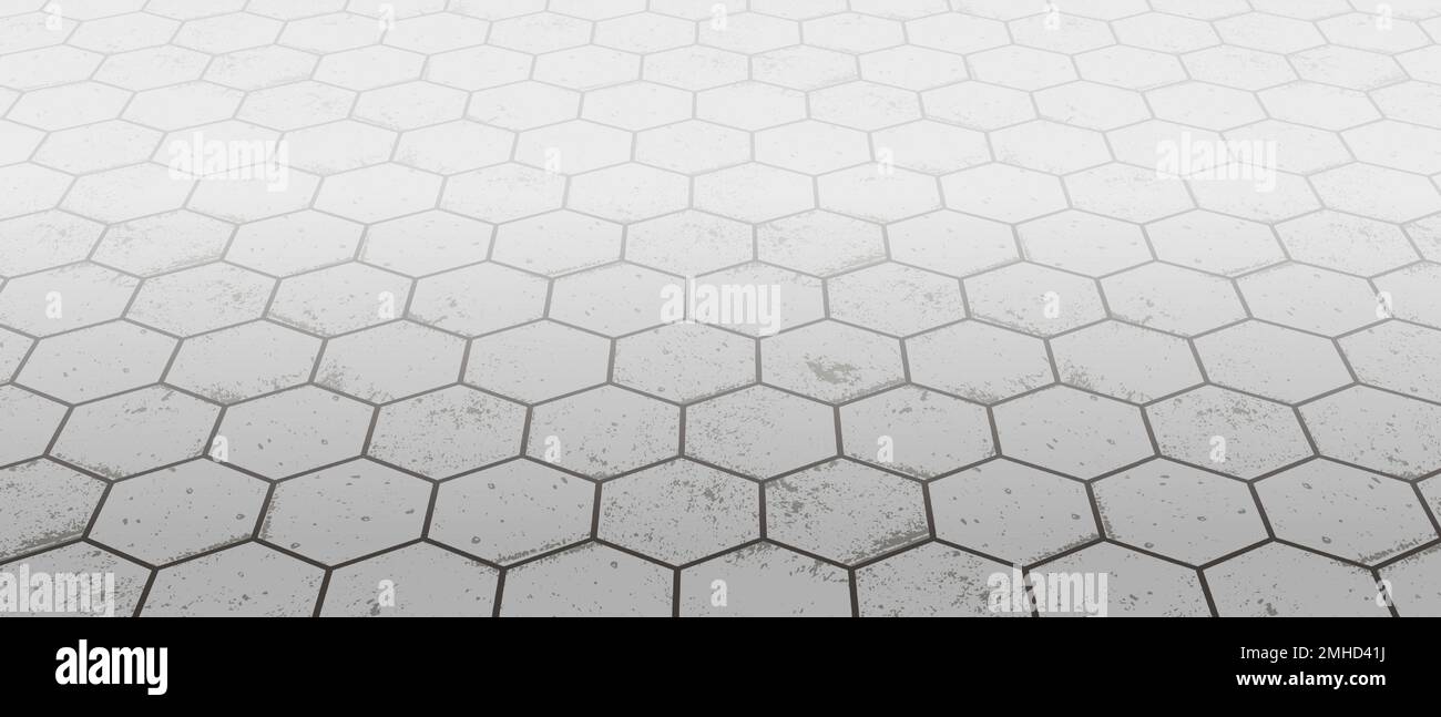 Vanishing perspective concrete block floor pavement vector