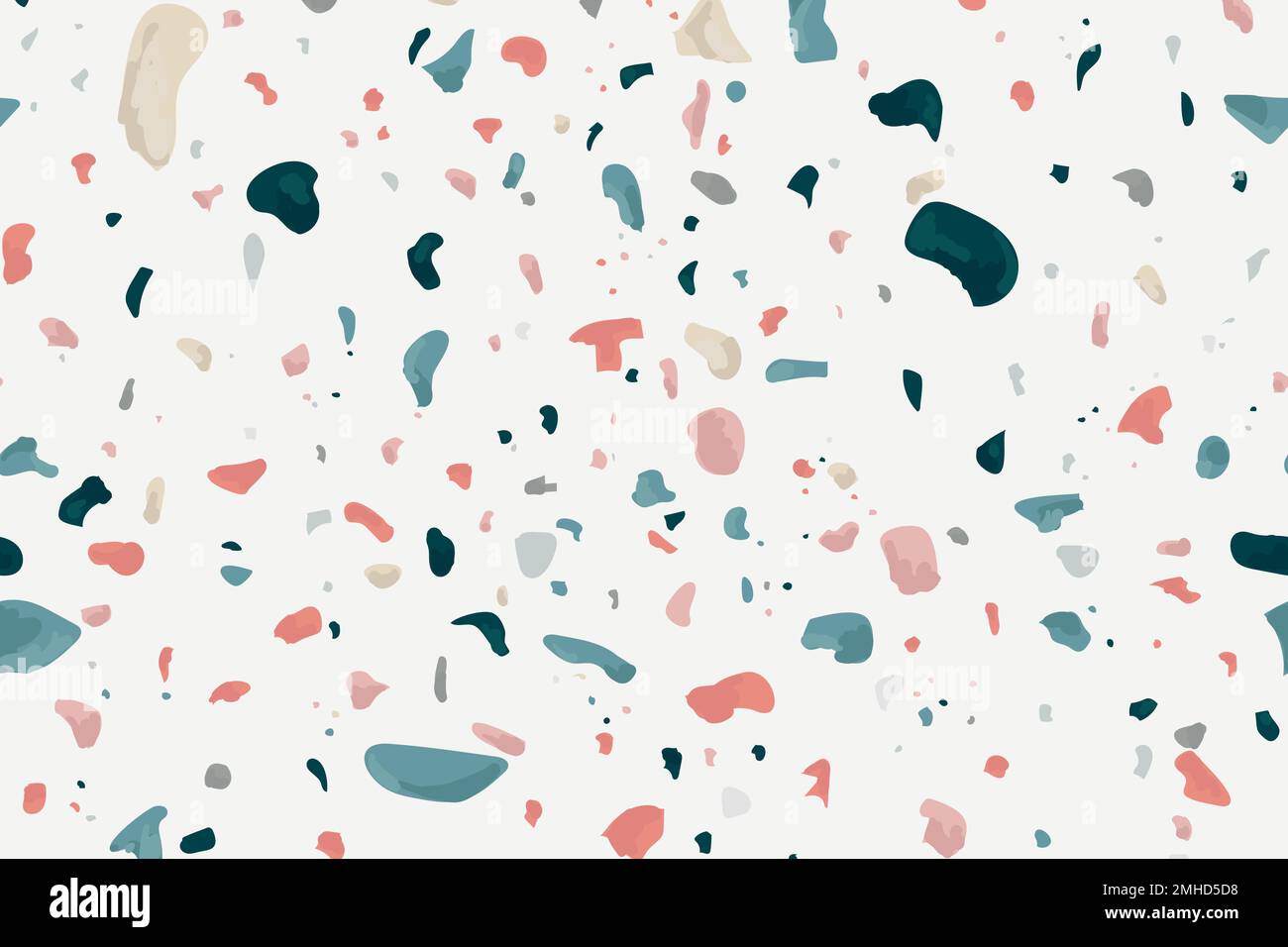 Colorful terrazzo abstract background vector seamless pattern Stock Vector