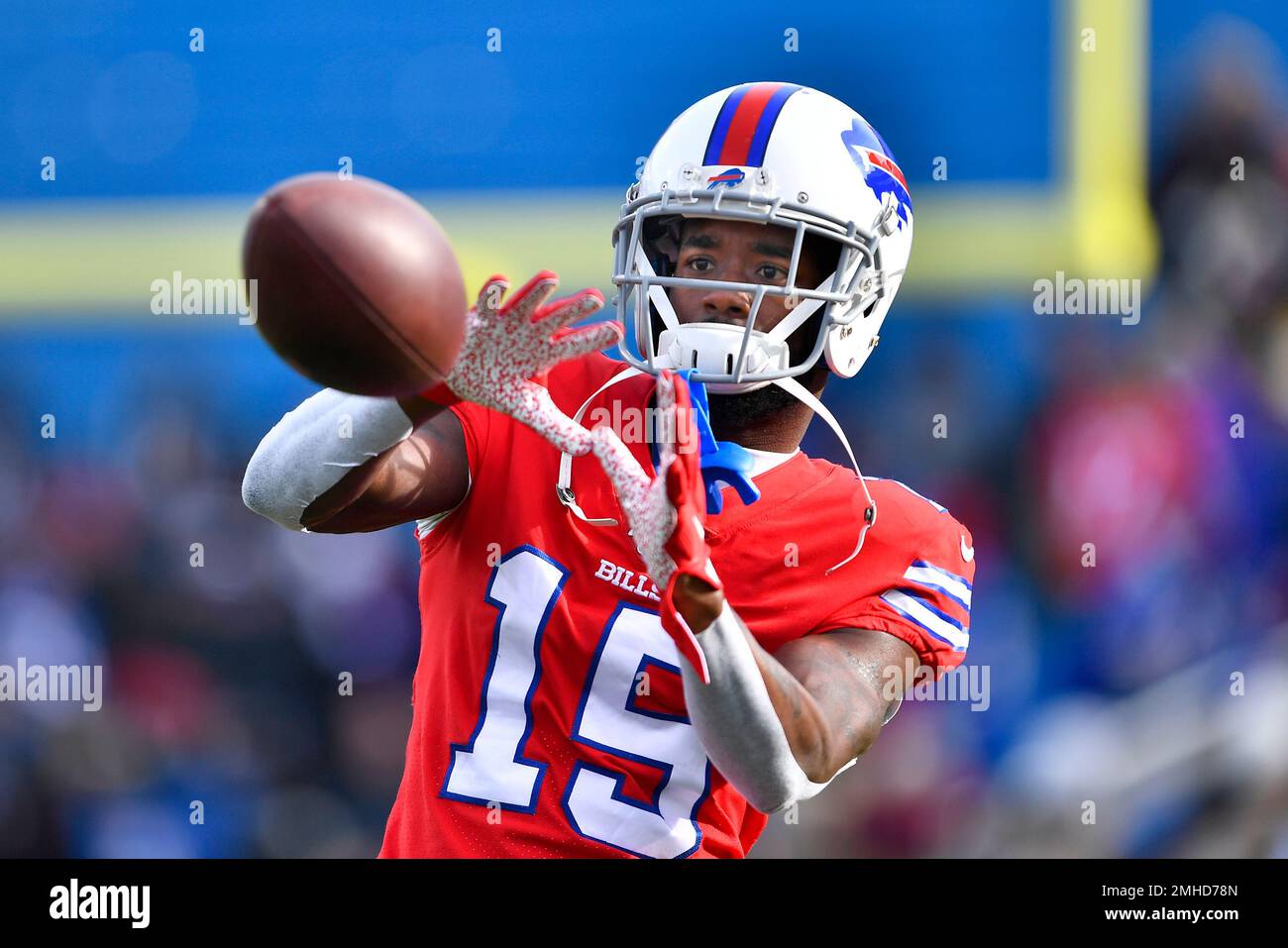 Buffalo Bills wide receiver John Brown (16) against the New York Jets in an  NFL football game, Sunday, Dec. 11, 2022, in Orchard Park, N.Y. Bills won  20-12. (AP Photo/Jeff Lewis Stock Photo - Alamy