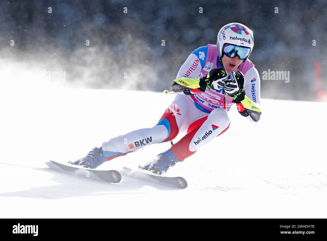 Switzerland's Marco Odermatt Skis During A Men's World Cup Super-G ...