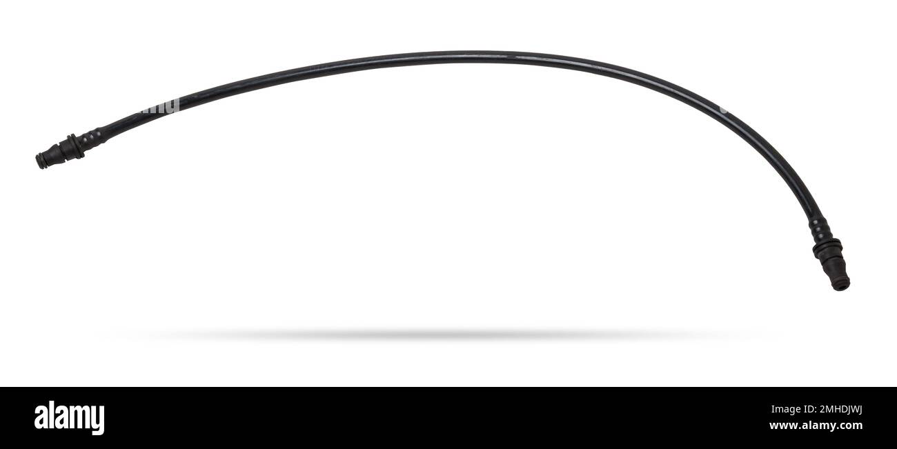 A plastic pipe is part of the vehicle’s fuel system, which supplies