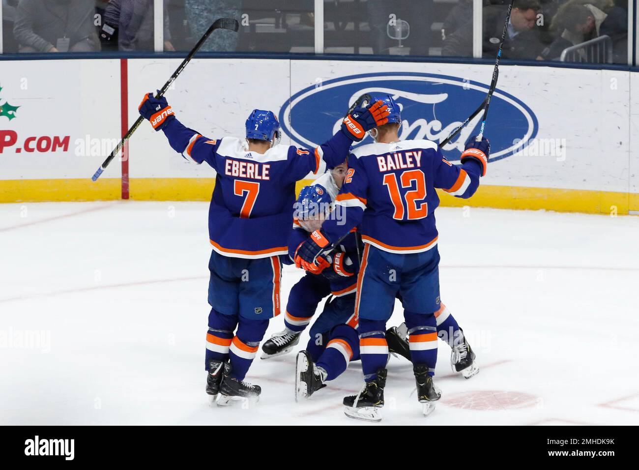 Jordan Eberle of the New York Islanders poses for his official