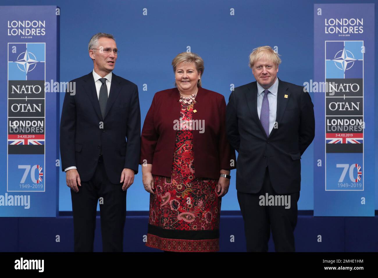 NATO Secretary General Jens Stoltenberg, left, and British Prime ...