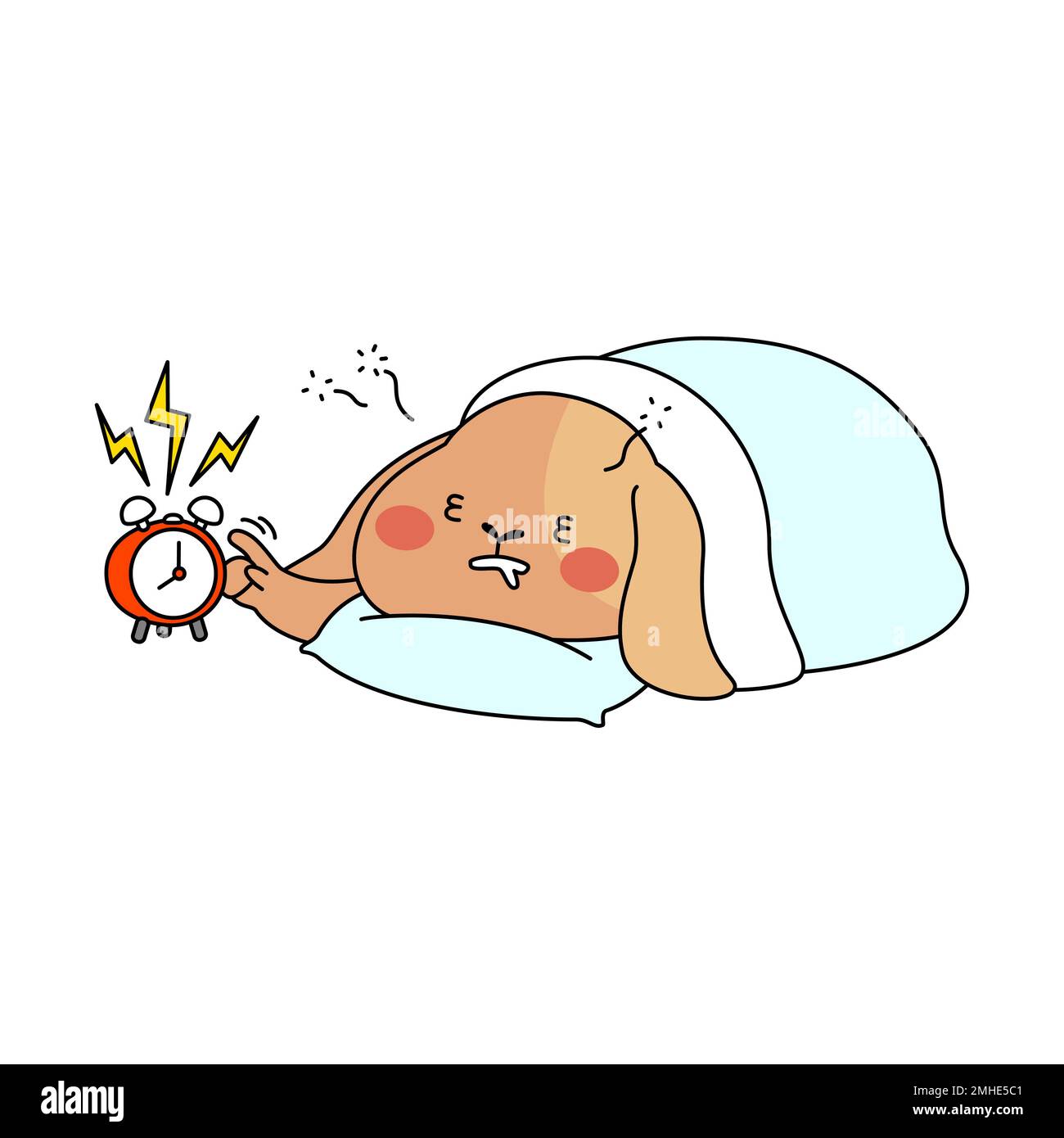 Sleeping rabbit character hi-res stock photography and images - Alamy