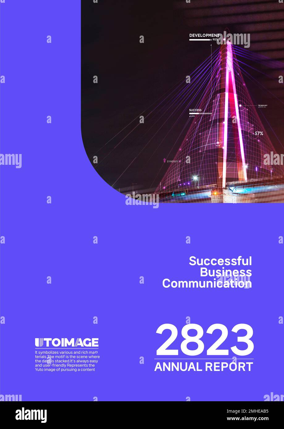 graphic annual business report cover Stock Photo - Alamy