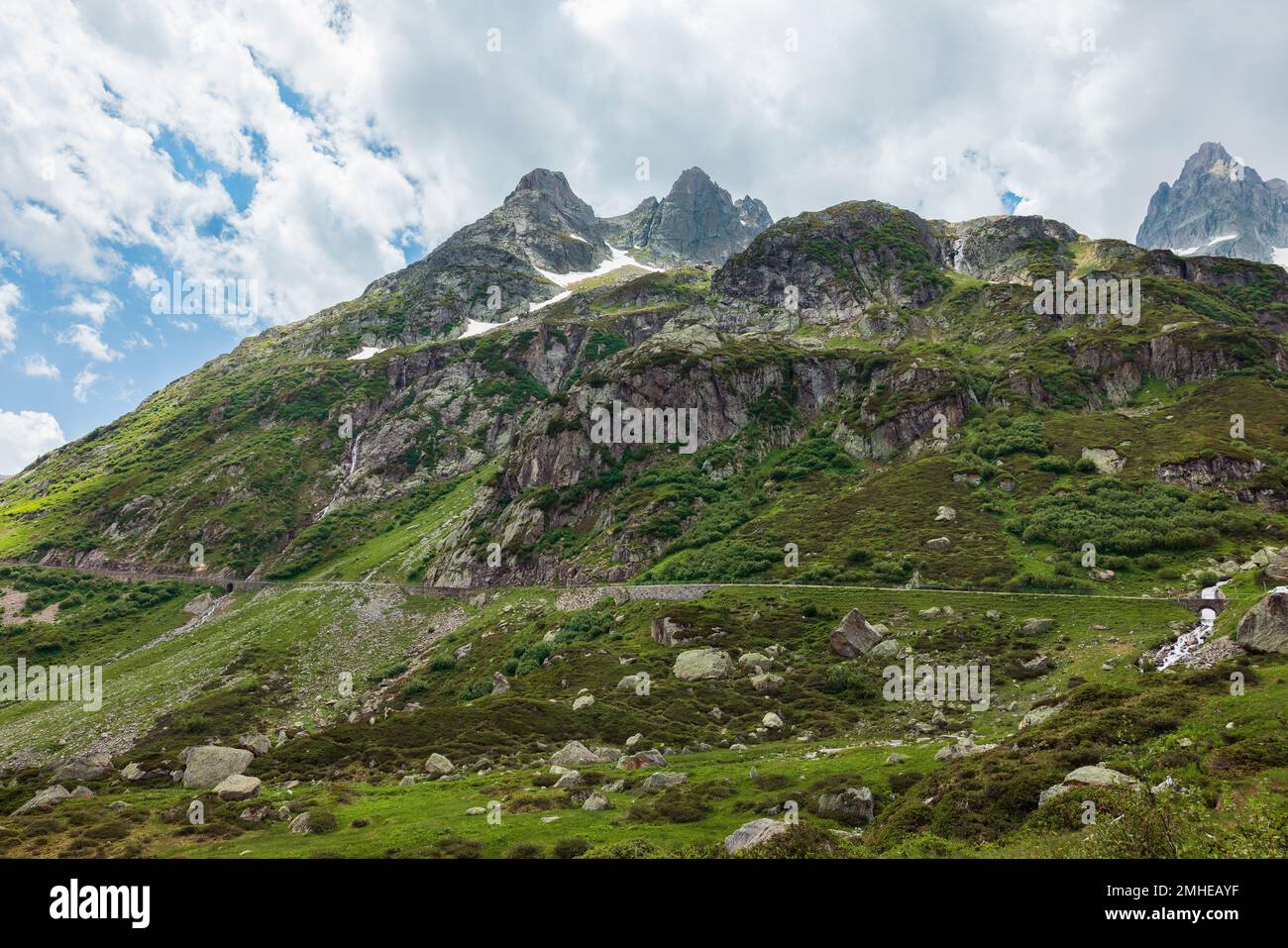 Swiss alps mountain range panorama hi-res stock photography and images ...