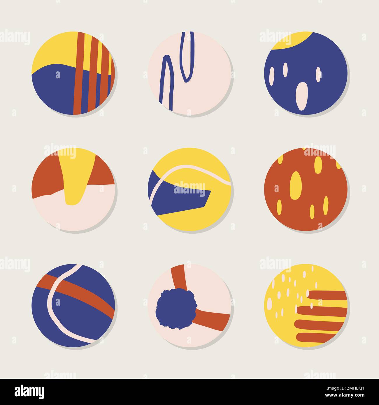 Abstract colorful background collection vector Stock Vector