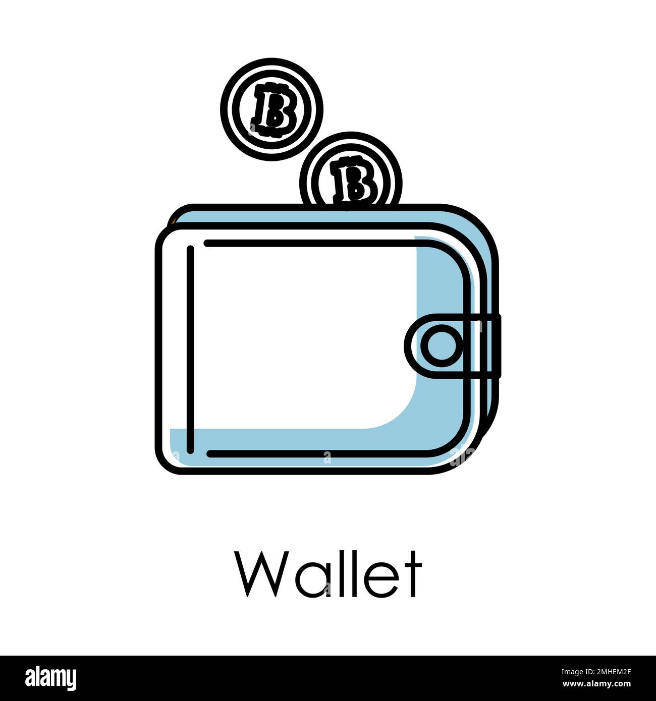 Mobile crypto wallet icon cartoon vector. Bitcoin money. Digital payment  Stock Vector Image & Art - Alamy