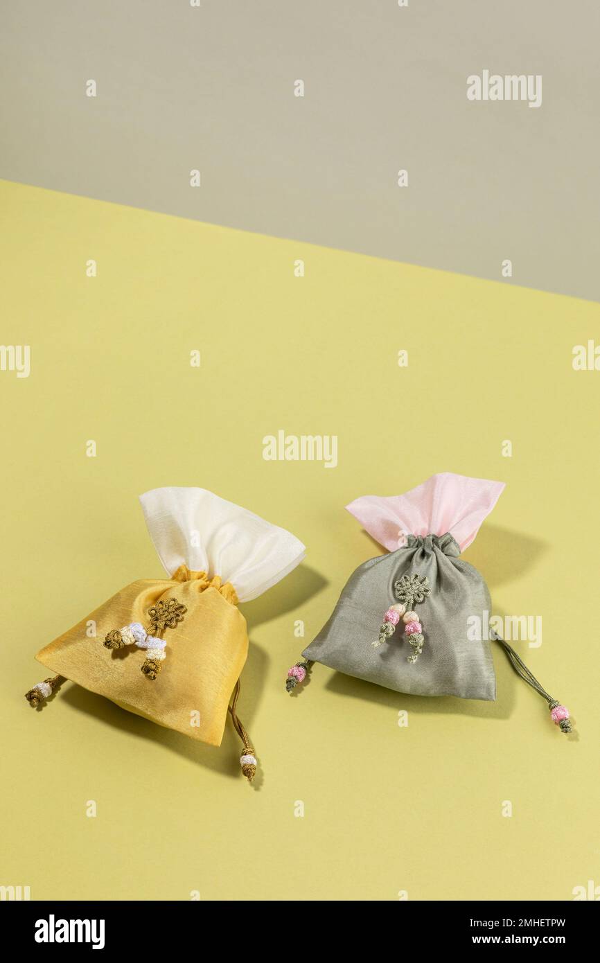 collection of korean traditional objects lucky bag Stock Photo Alamy