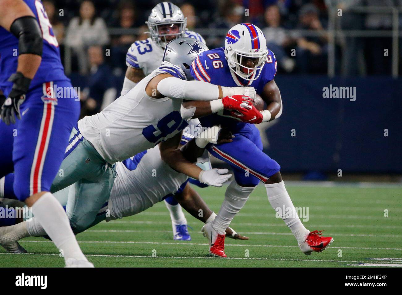 Dallas Cowboys defensive tackle Trysten Hill (79) stretches with teammates  at the team's NFL football training facility in Frisco, Texas, Tuesday,  June 11, 2019. (AP Photo/Tony Gutierrez Stock Photo - Alamy