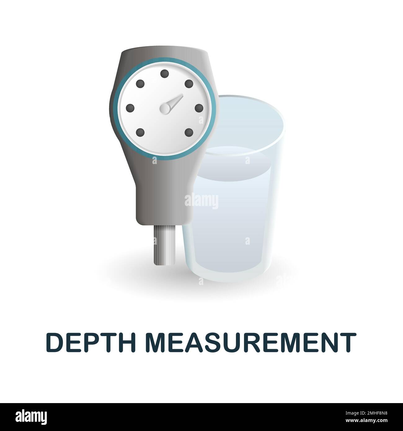 Depth Measurement icon. 3d illustration from measurement collection