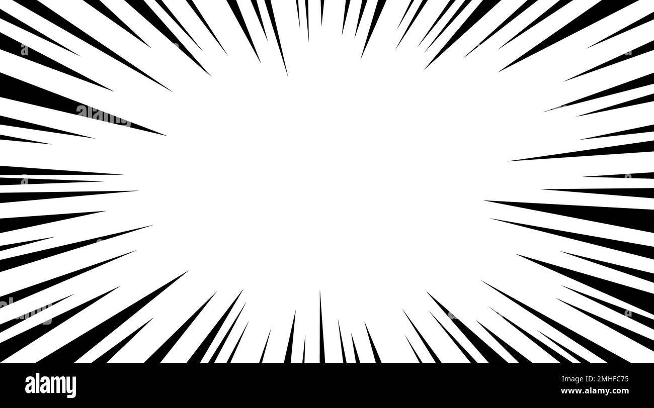 Manga speed burst frame Radial anime speed lines Crash zoom effect for  comic book Radial lines overlay template Manga brust frame Boom effect  Vector illustration on transparent background  Stock vector  Colourbox