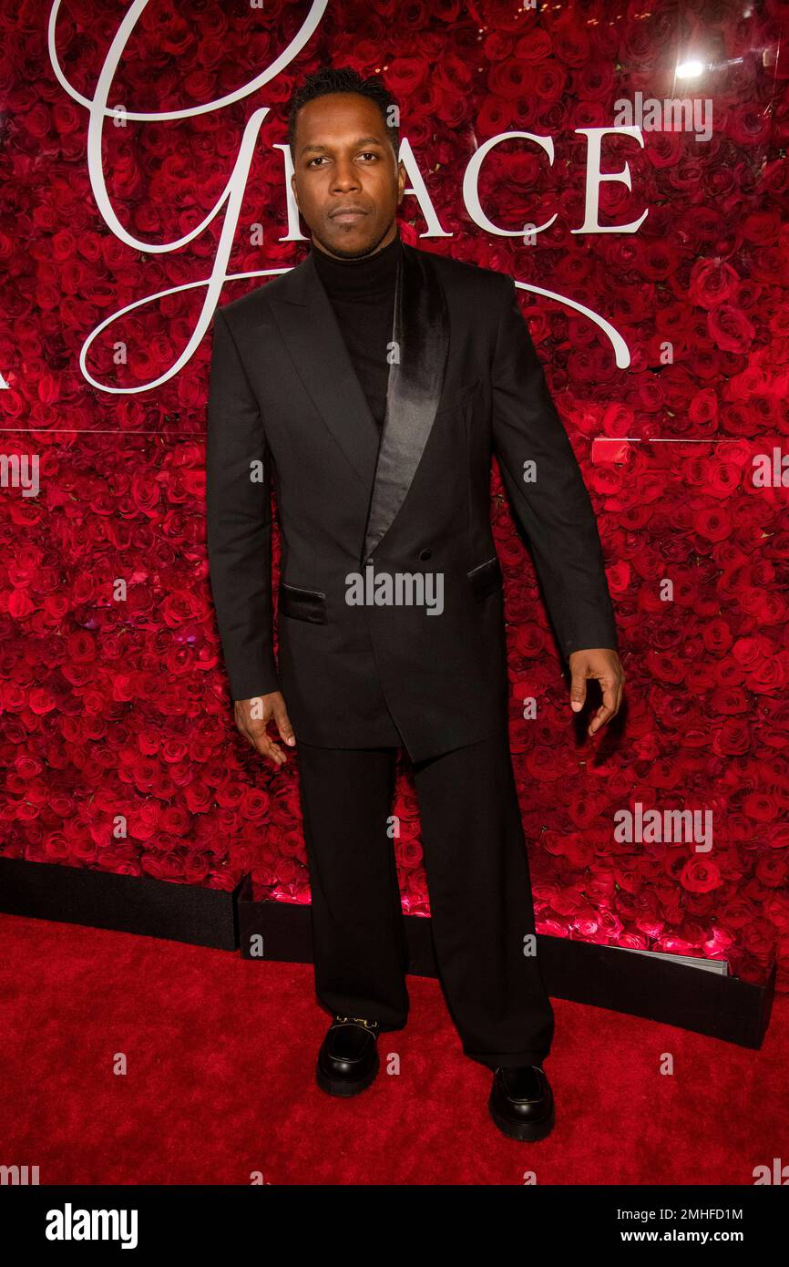 Leslie Odom Jr. attends the 2019 Princess Grace Awards Gala at The