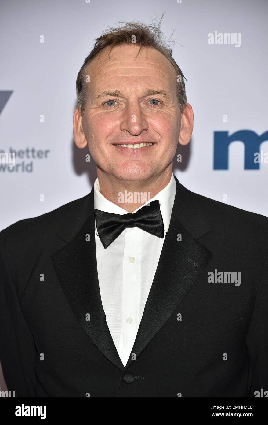 Christopher Eccleston attends the 47th International Emmy Awards gala