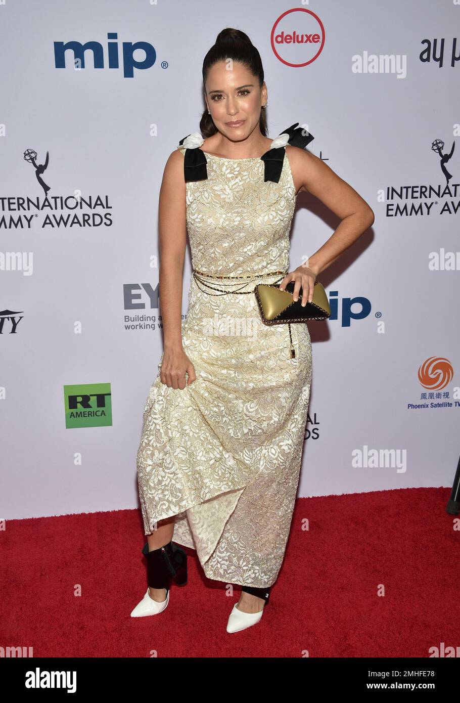 Ana Claudia Talancon arrives at the 47th International Emmy Awards gala