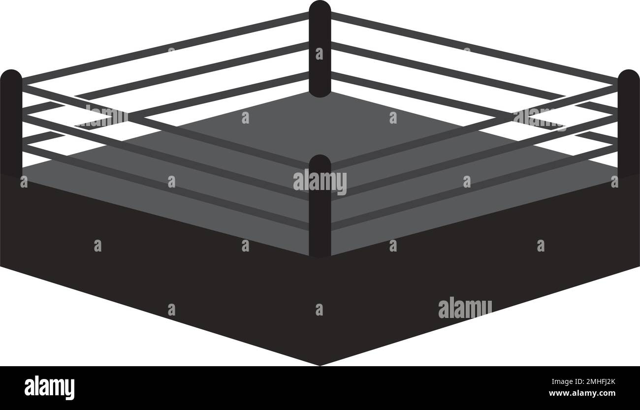 boxing ring logo vector illustration design template Stock Vector Image