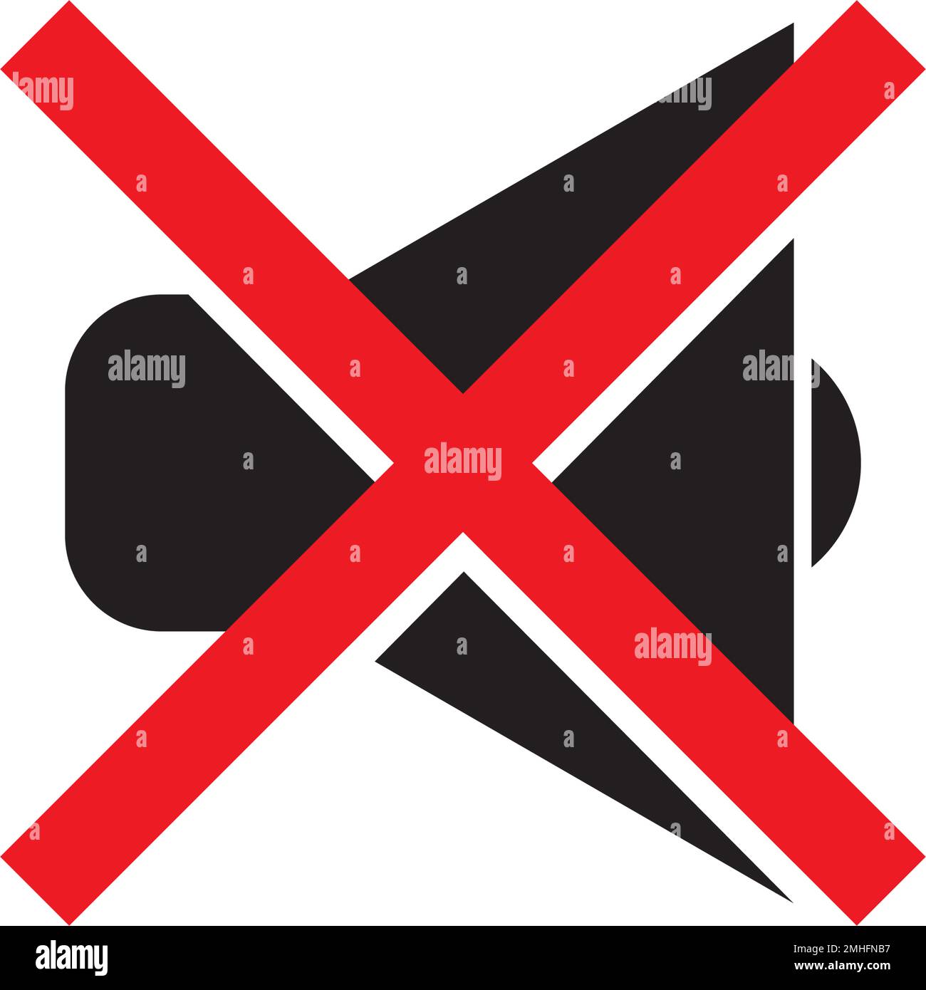 Silent Icon. vector illustration simple design Stock Vector Image & Art ...
