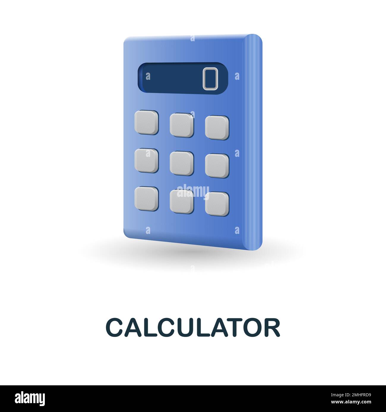 Calculator icon. 3d illustration from measurement collection. Creative ...
