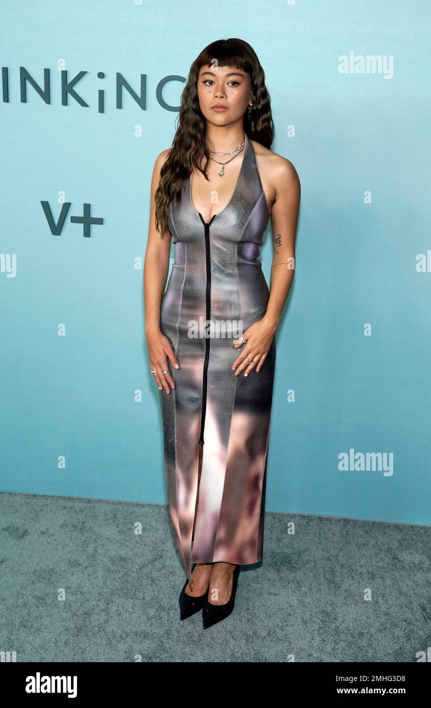 Lukita Maxwell poses at the premiere of the Apple TV+ series "Shrinking ...