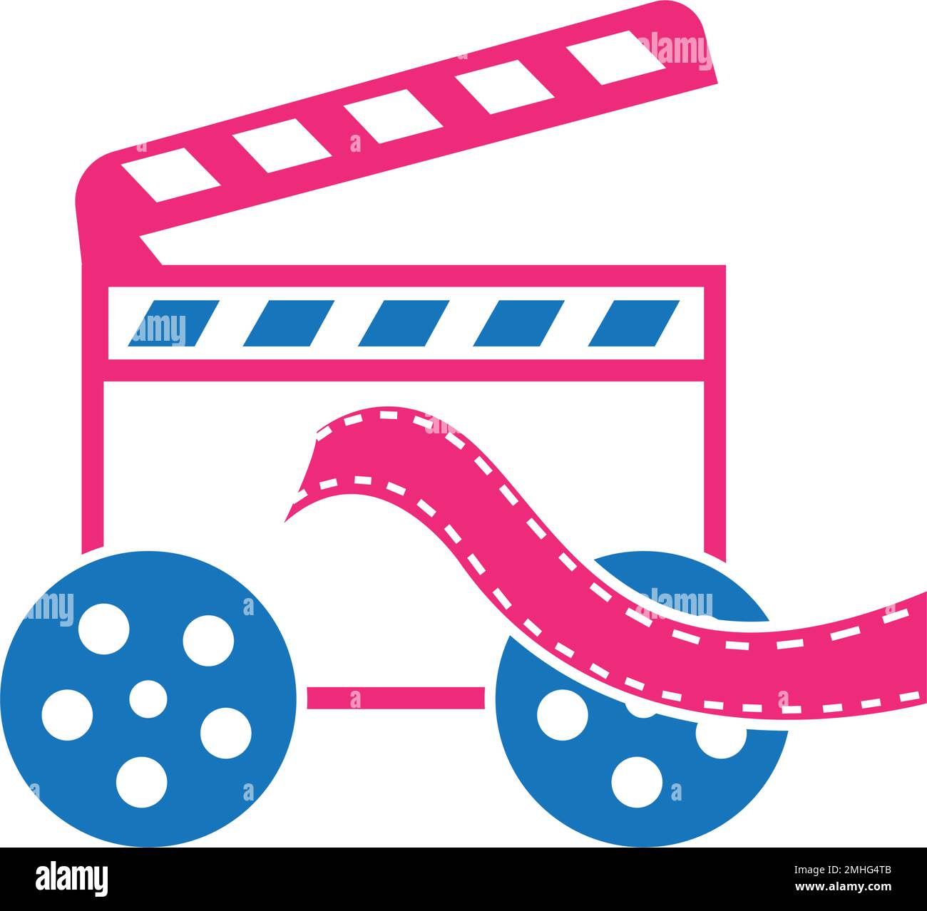 production house or film industry logo. vector illustration design template. Stock Vector