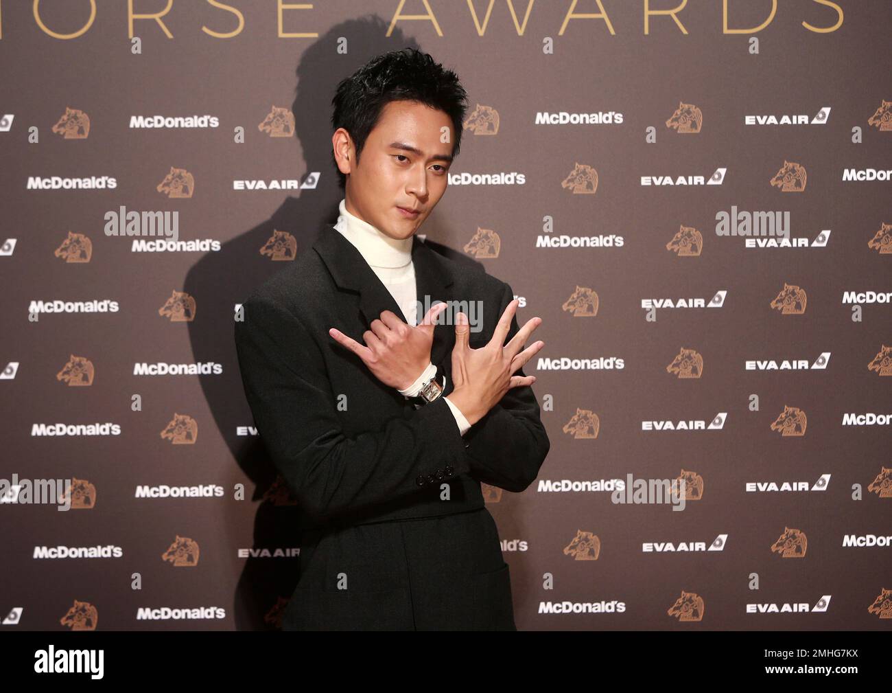 Taiwanese actor Liu Kuan-ting arrives at the 56th Golden Horse Awards ...
