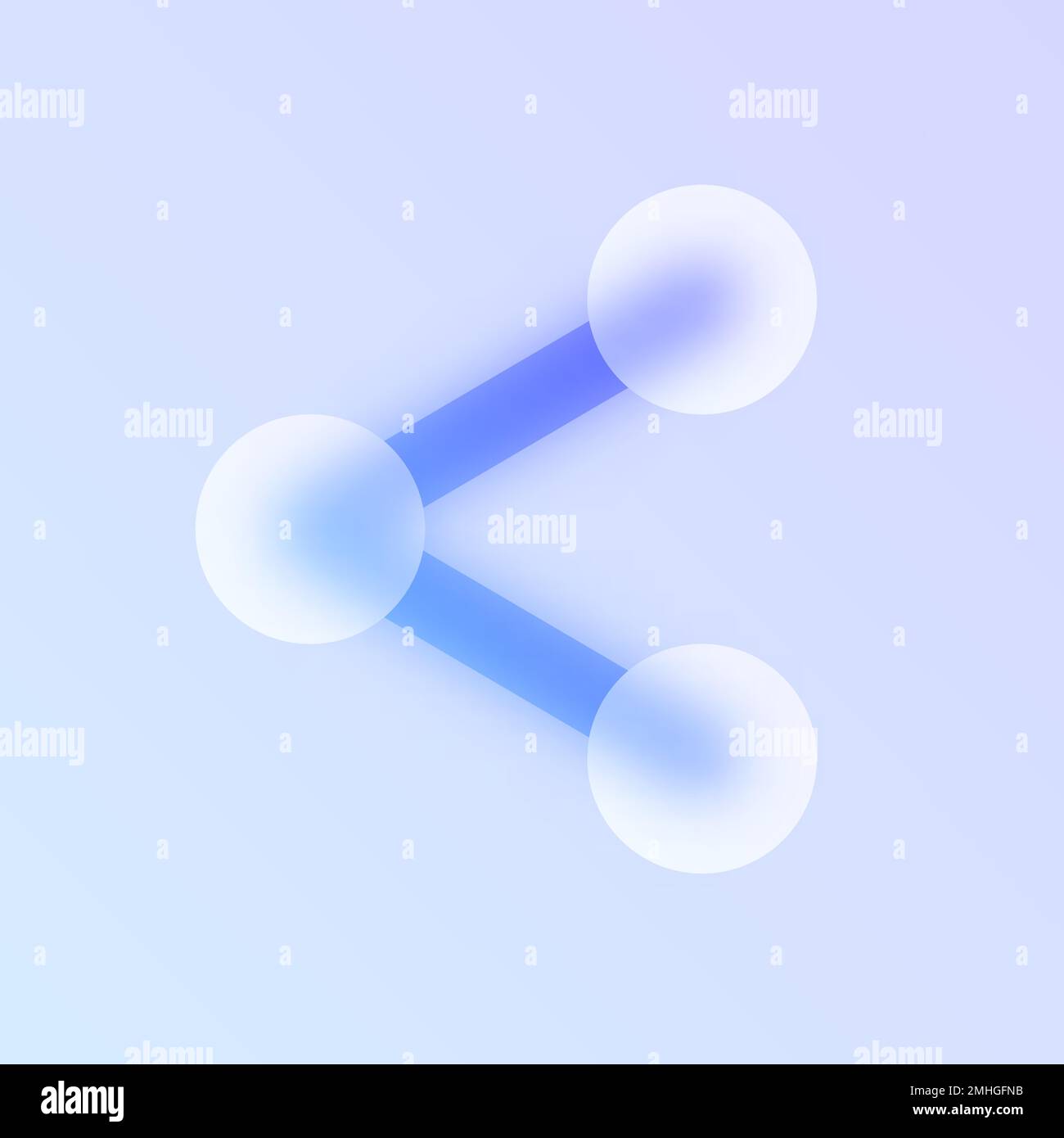 share glass morphism trendy style icon Stock Vector