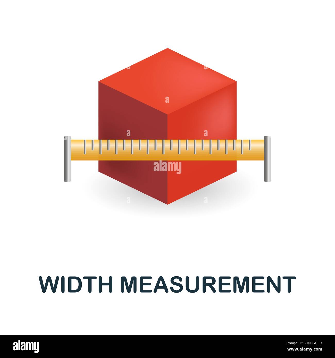 Width Measurement icon. 3d illustration from measurement collection