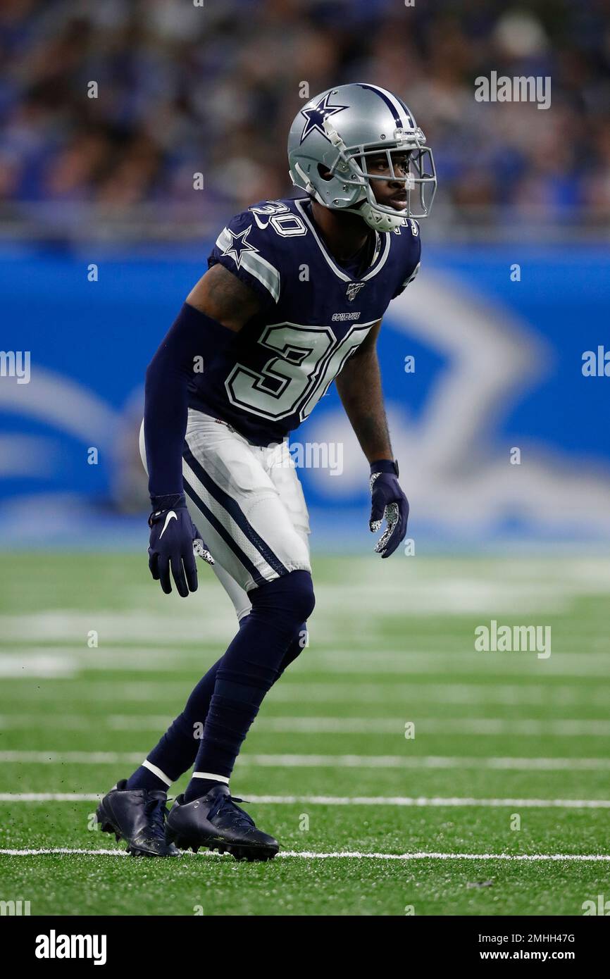 Dallas Cowboys cornerback Anthony Brown (30) lines up against the