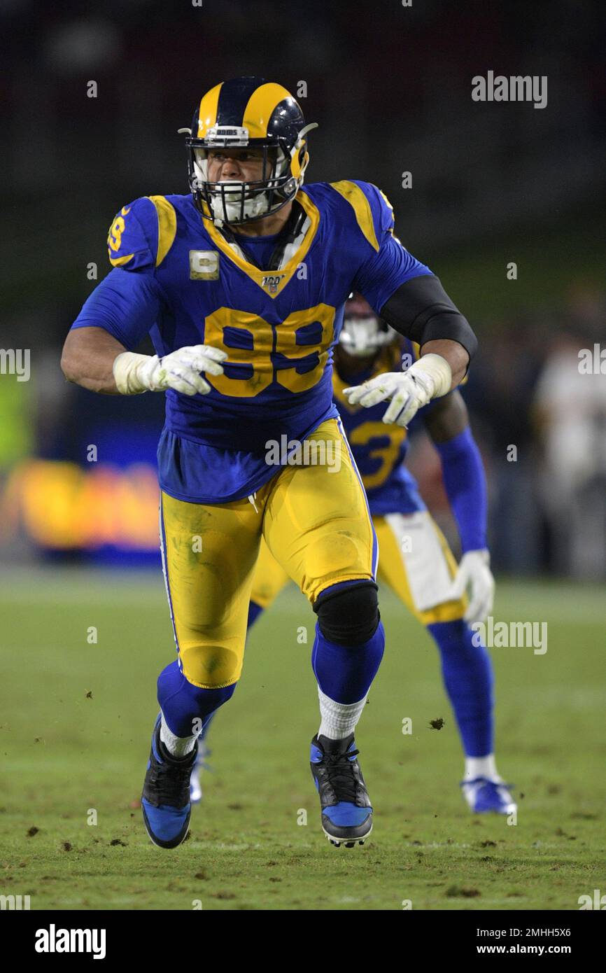 Los Angeles Rams outside linebacker Leonard Floyd (54) runs during an NFL  football game against the San Francisco 49ers Sunday, Jan. 9, 2022, in  Inglewood, Calif. (AP Photo/Kyusung Gong Stock Photo - Alamy