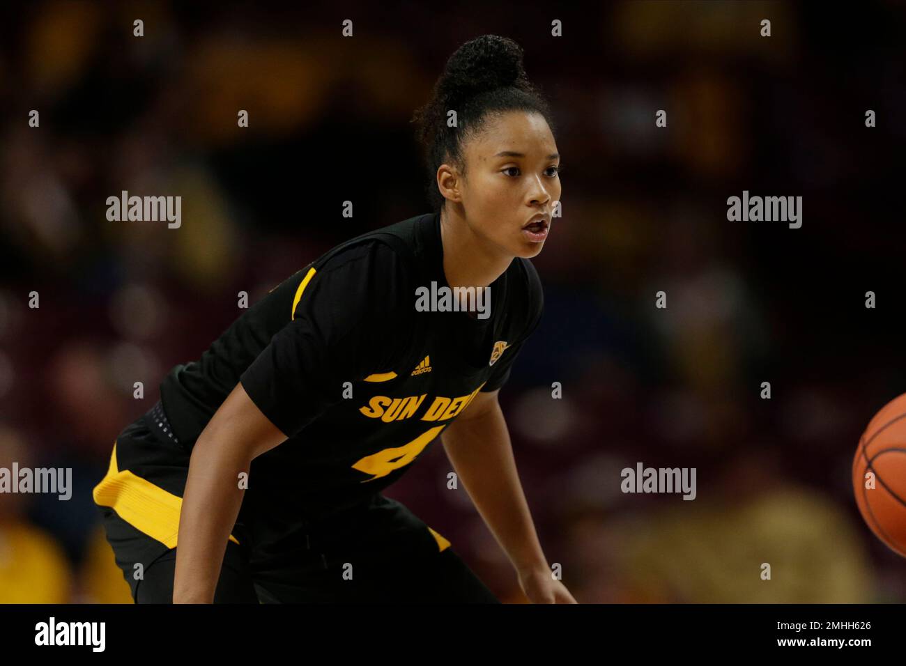 Arizona State guard Kiara Russell plays against Minnesota during an