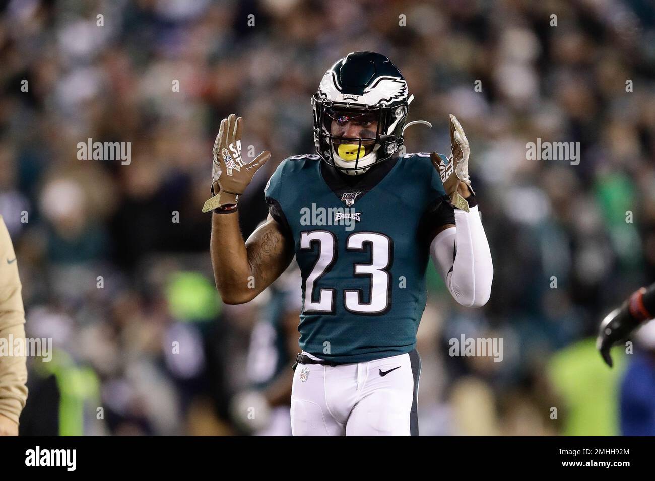 Philadelphia Eagles free safety Anthony Harris in action during an NFL  football game against the Tampa Bay Buccaneers on Thursday, Oct. 14, 2021,  in Philadelphia. (AP Photo/Matt Rourke Stock Photo - Alamy