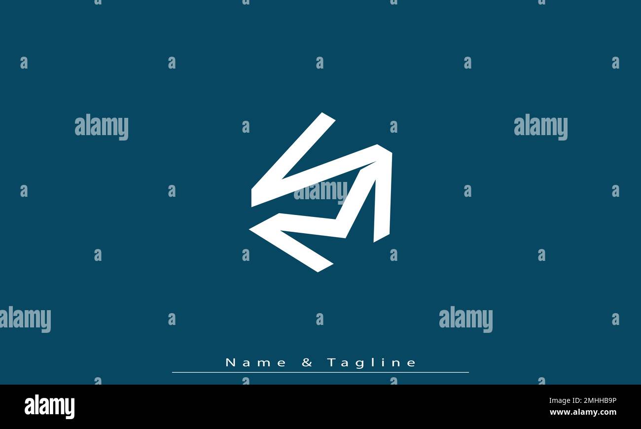 Alphabet letters Initials Monogram logo VM , MV Stock Vector Image ...