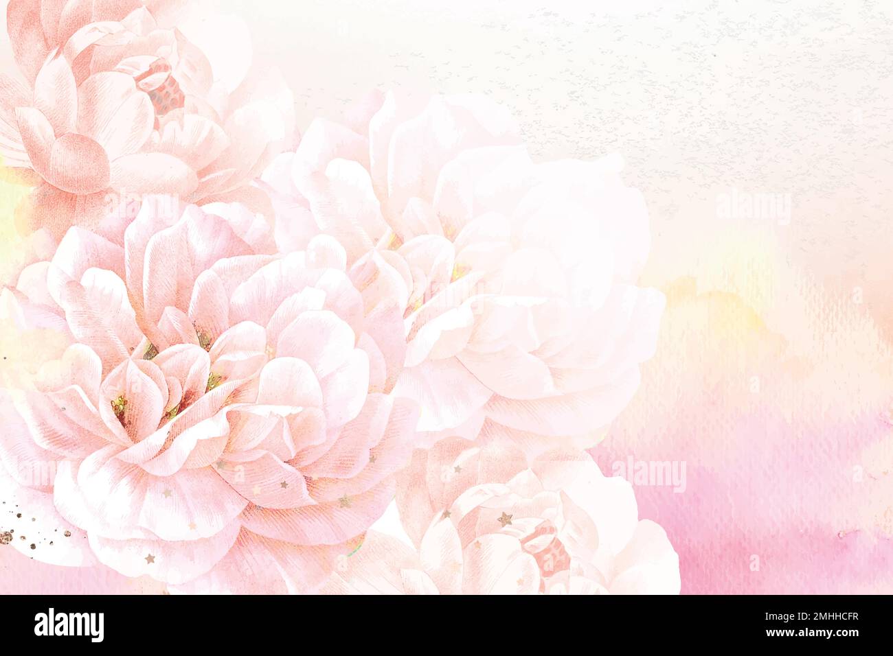 Pink flower aesthetic background Stock Vector Images - Alamy