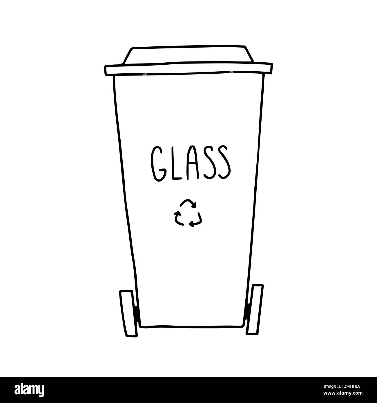Trash can doodle vector Stock Vector Image & Art Alamy