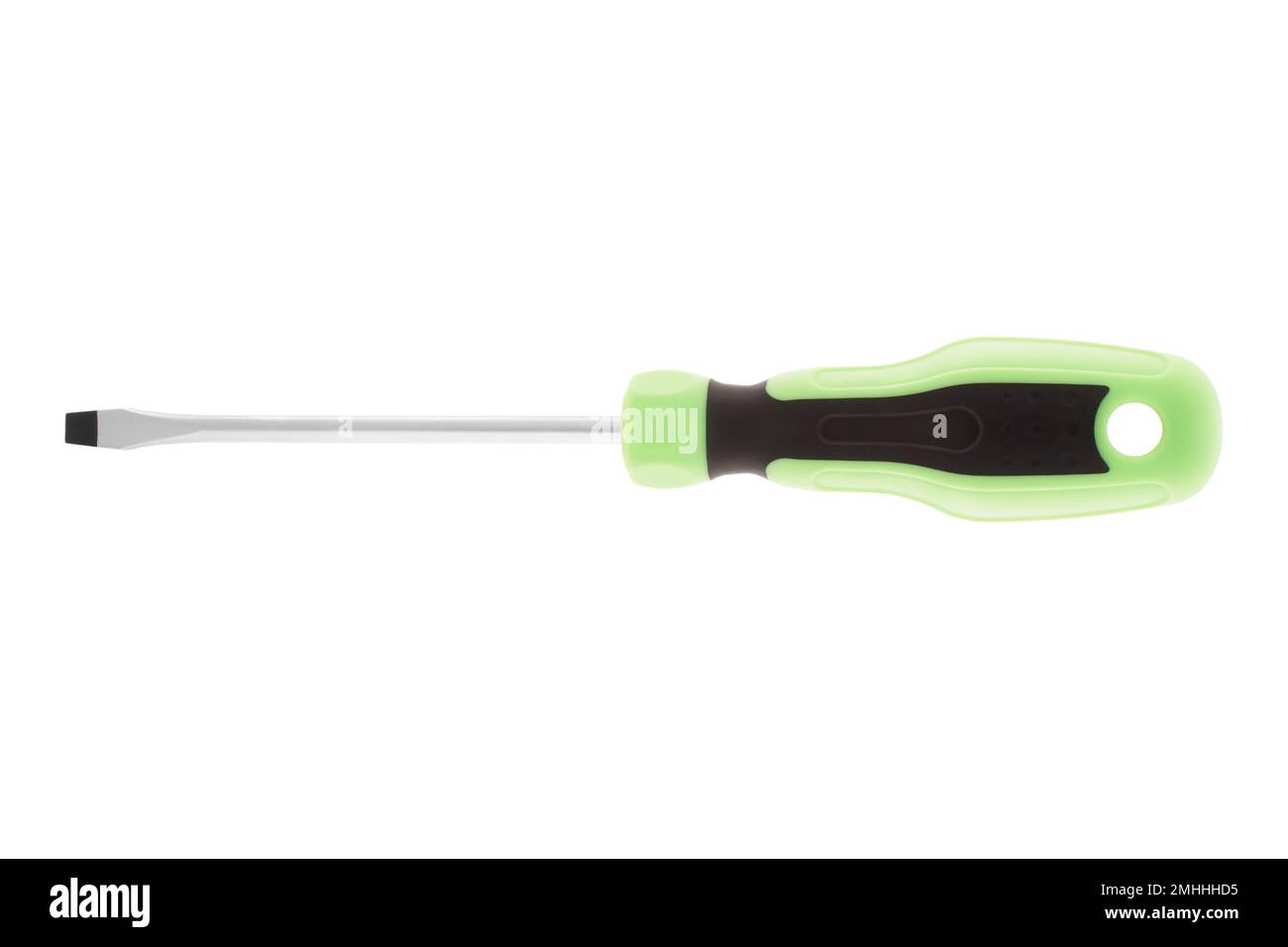 Flathead screwdriver on white background Stock Photo Alamy
