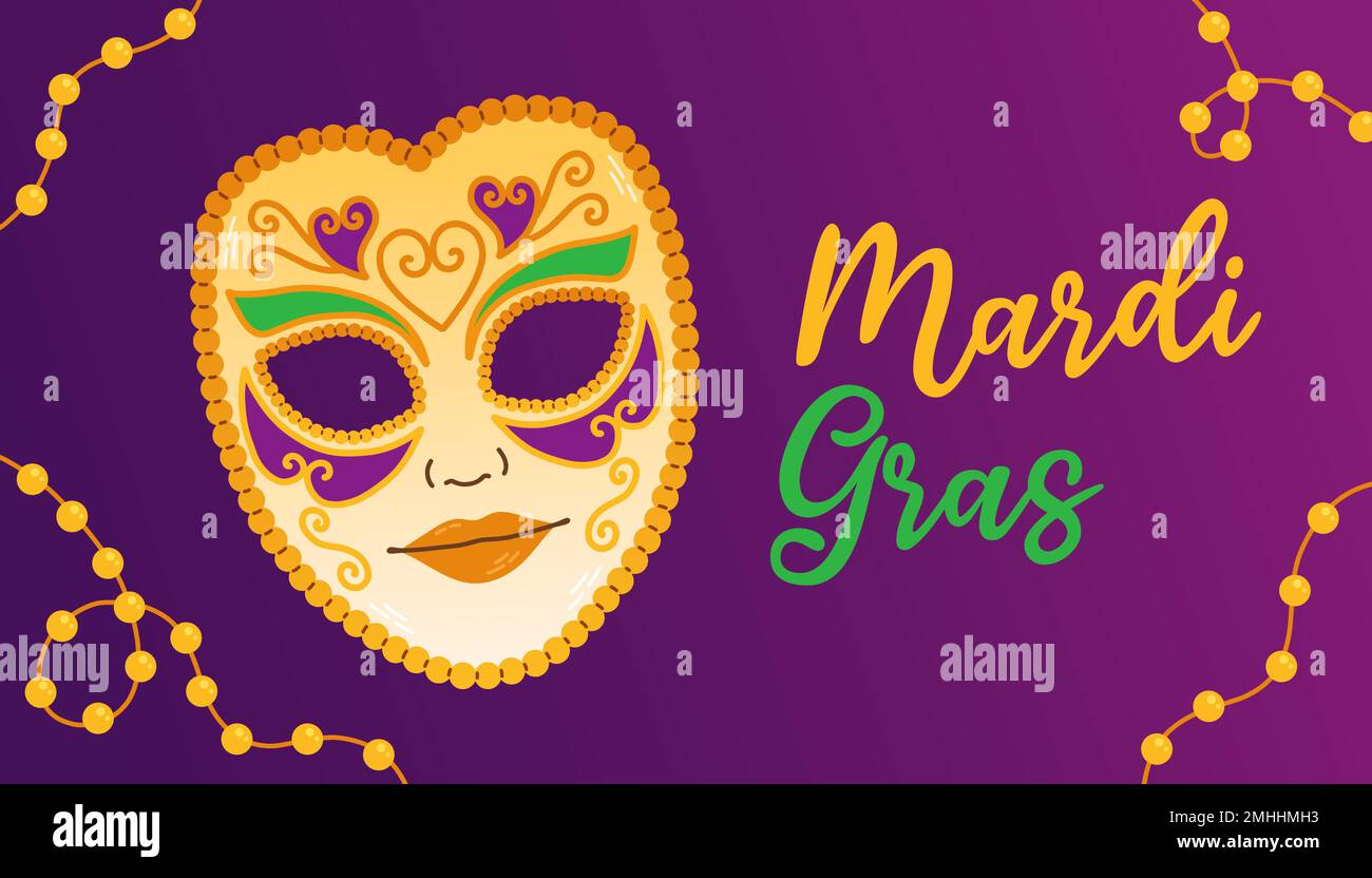 Mardi gras carnival party design. Fat tuesday, carnival, festival. For
