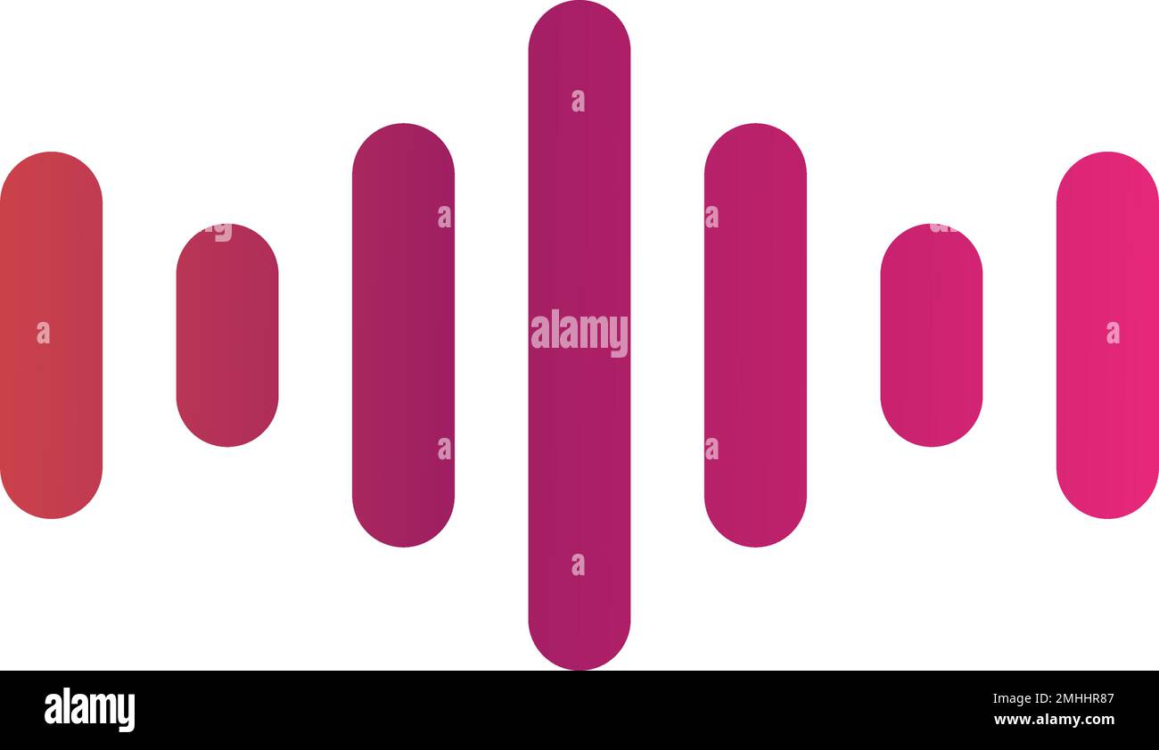 sound wave logo vector illustration template design Stock Vector Image ...