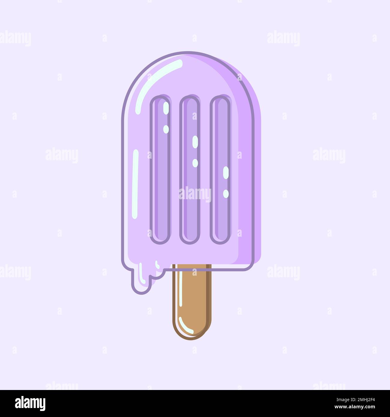 Summer ice cream set Stock Vector