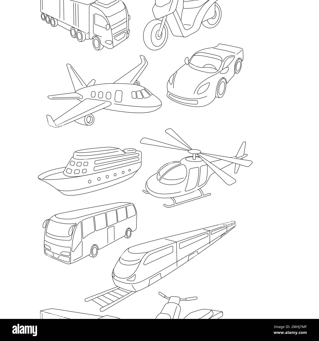Transportation seamless pattern. Business or industrial image Stock ...