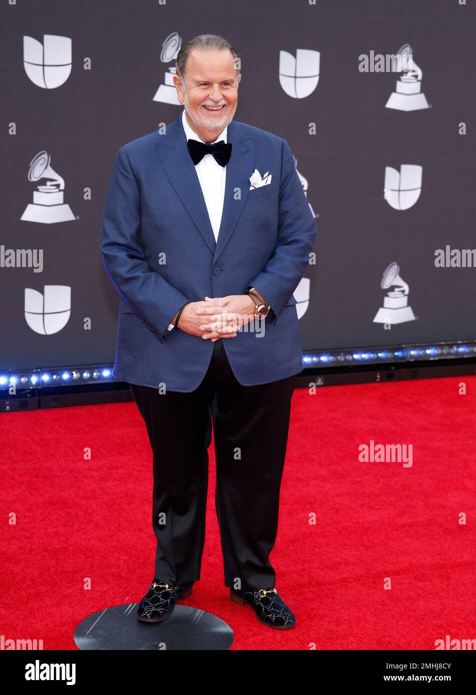 Raul de Molina arrives at the 20th Latin Grammy Awards on Thursday, Nov. 14, 2019, at the MGM