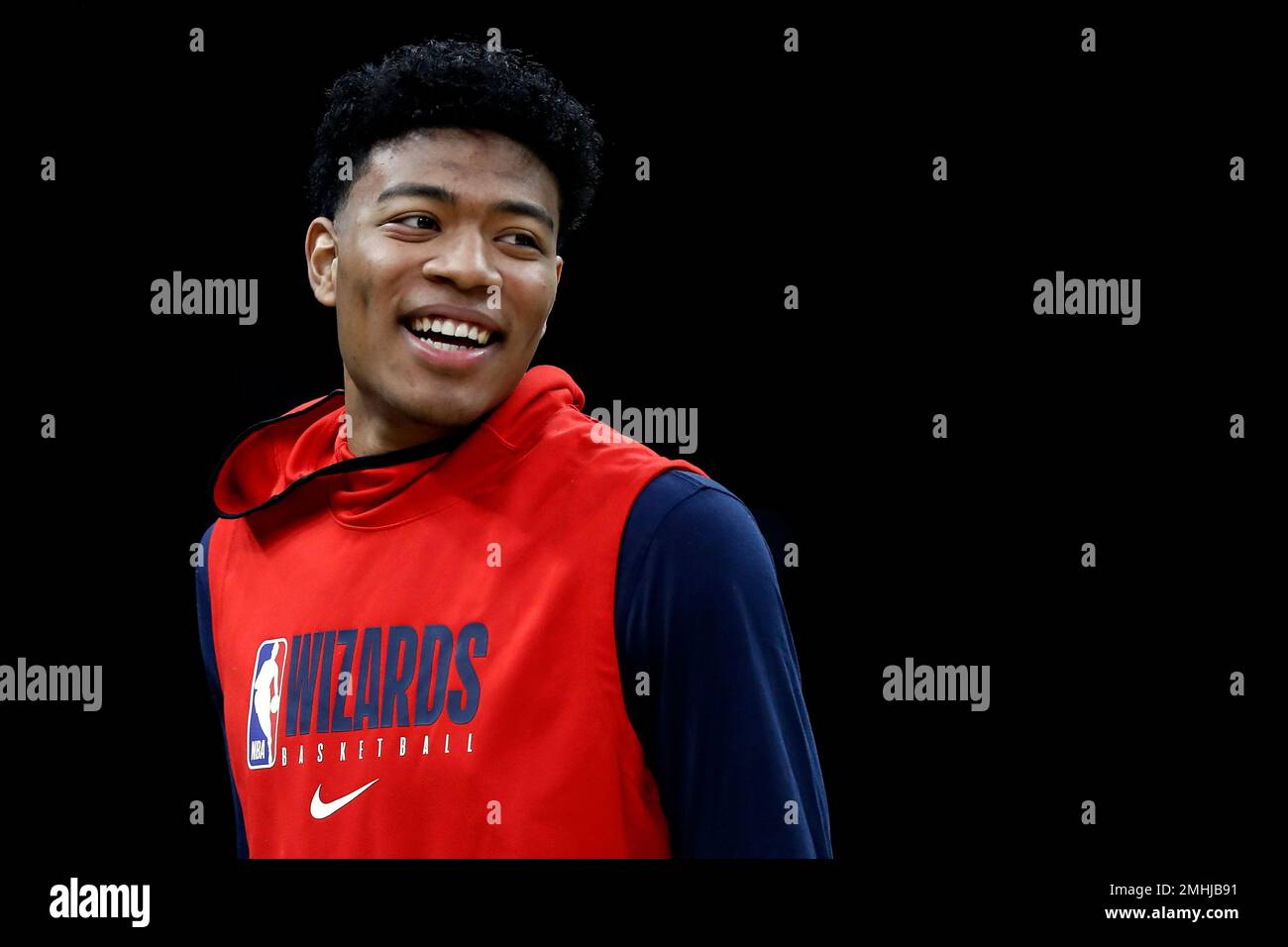 Smiling Rui Washington Wizards' Rui Hachimura of Japan smiles before an NBA ...