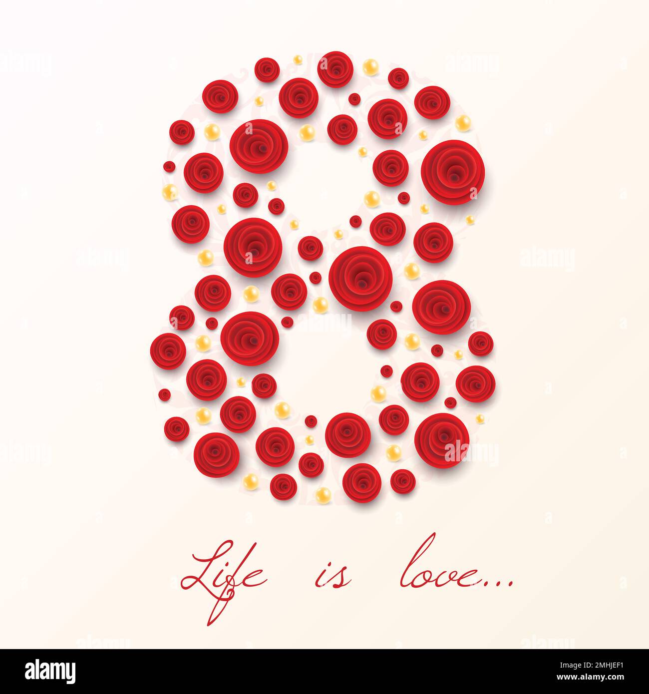 rose-flowers-women-day-number-8-stock-vector-image-art-alamy