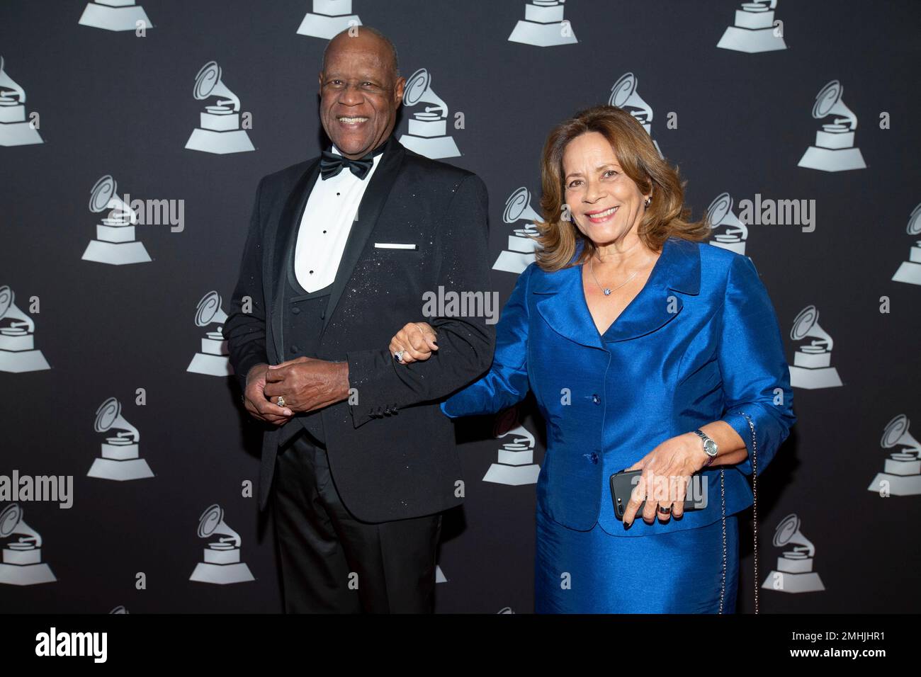 Johnny Ventura & Nelly Josefina Flores de Ventura, arrive at the Latin