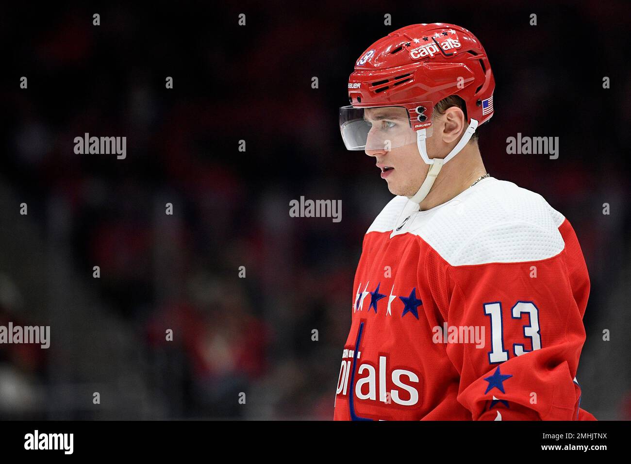 Photo: Washington Capitals left wing Jakub Vrana and New Jersey