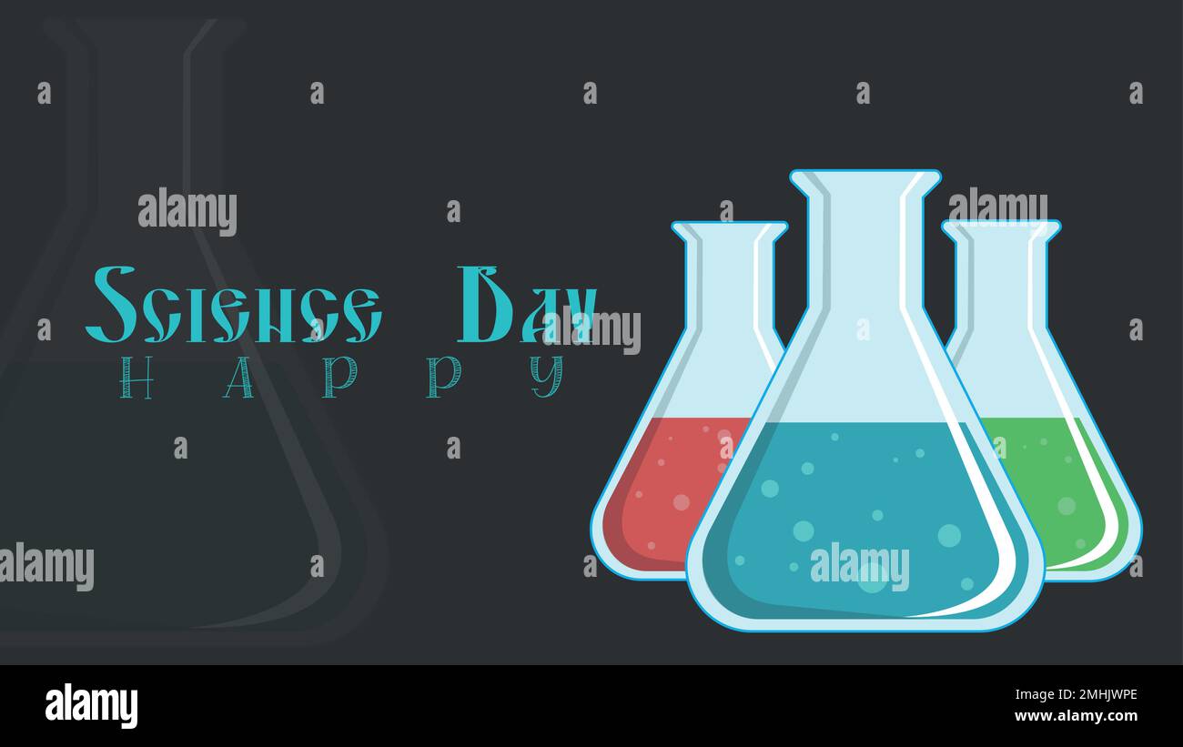 Illustration Of 28 February National Science Day Background Stock ...