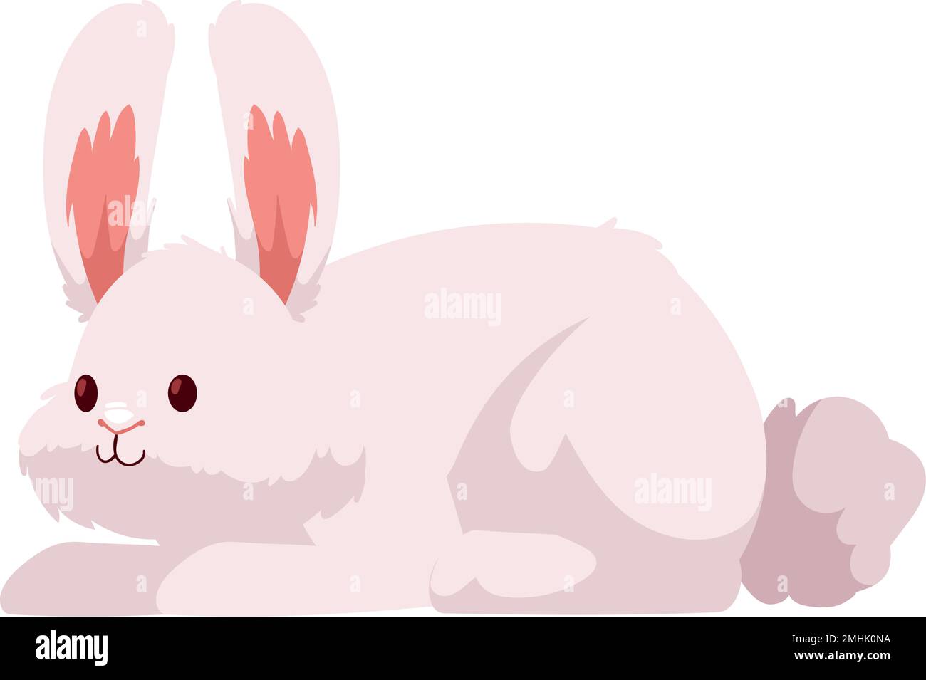 cute rabbit lying Stock Vector Image & Art Alamy